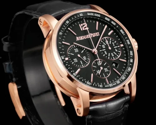 Audemars Piguet Code 11.59 Automatic Chronograph Watch Leather Strap