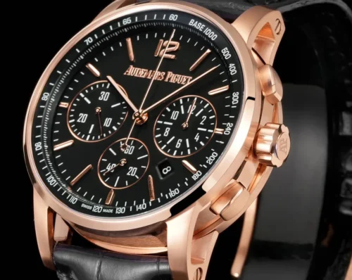 Audemars Piguet Code 11.59 Automatic Chronograph Watch Leather Strap