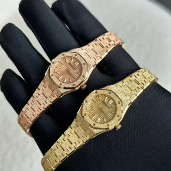 AP0020-01 Audemars Piguet Royal Oak Women's Rose Gold-Tone Quartz Watch 23mm