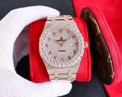 Audemars Piguet Royal Oak 15510 Men's Diamond-Set Automatic Watch Stainless Steel Bracelet SKU AP0067