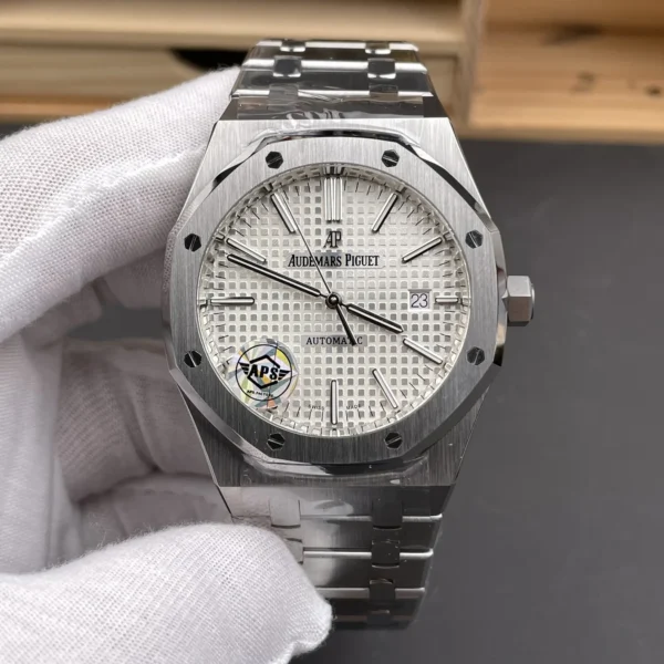 AP0073-01 Audemars Piguet Royal Oak 15400 White Dial Watch 41mm
