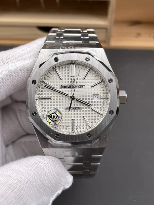 Audemars Piguet Royal Oak 15400 White Dial Watch 41mm