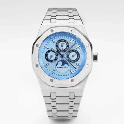 Audemars Piguet Royal Oak 26574 Moonphase Watch 41mm Rubber Strap