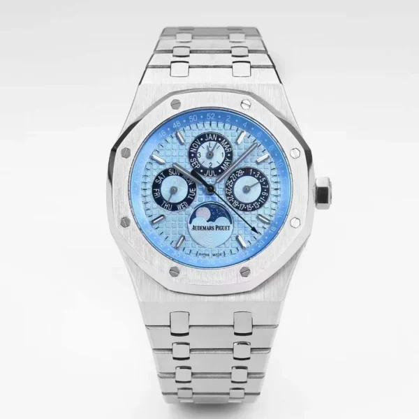 AP0080-01 Audemars Piguet Royal Oak 26574 Moonphase Watch 41mm Rubber Strap