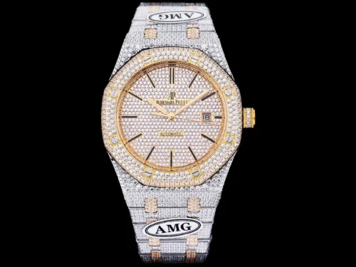 Audemars Piguet Royal Oak 15400 Diamond-Set Watch