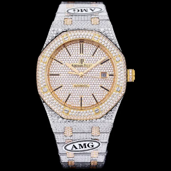 AP0104-01 Audemars Piguet Royal Oak 15400 Diamond-Set Watch