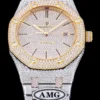 Audemars Piguet Royal Oak 15400 Diamond-Set Watch