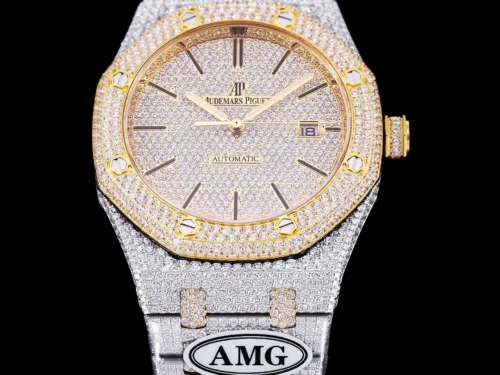 Audemars Piguet Royal Oak 15400 Diamond-Set Watch