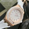 Audemars Piguet Royal Oak Offshore Women's Diamond-Set Quartz Watch Rose Gold-Tone