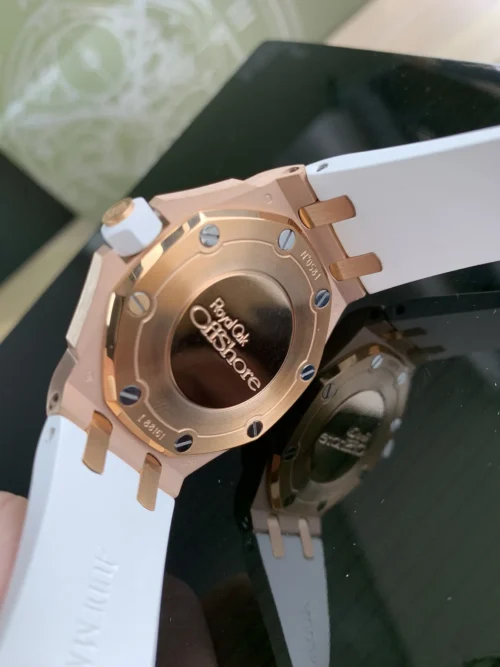 Audemars Piguet Royal Oak Offshore Women's Diamond-Set Quartz Watch Rose Gold-Tone