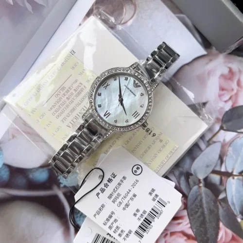 Armani Women's Mother-of-Pearl Dial Watch 32mm SKU ARMANI0005