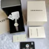 Armani AR1961 Women's Diamond-Set Quartz Watch Stainless Steel Bracelet