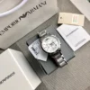 Armani AR2458 Quartz Chronograph Watch 43mm White Dial