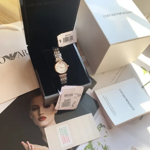 Armani AR1764 Women's Quartz Watch 22mm Stainless Steel Bracelet SKU ARMANI0025