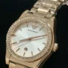 Armani AR11558 Women's Sunray Dial Quartz Watch 32mm Rose Gold-Tone
