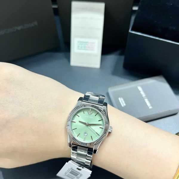 Armani AR11656 Women's Green Dial Quartz Watch 32mm SKU ARMANI0029
