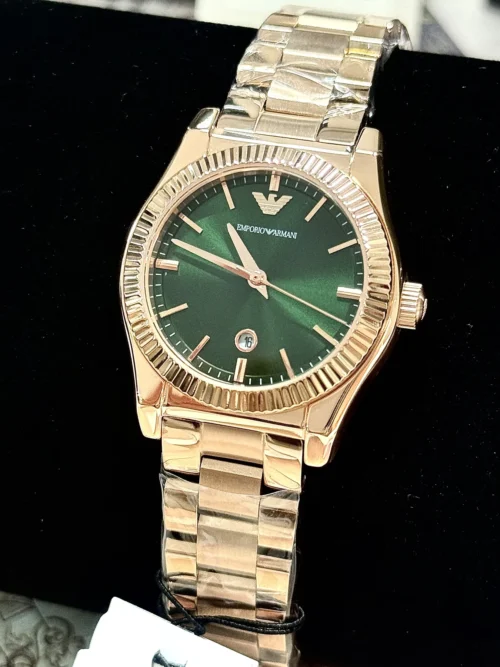 Armani AR11639 Women's Sunray Dial Watch 32mm Vintage Style