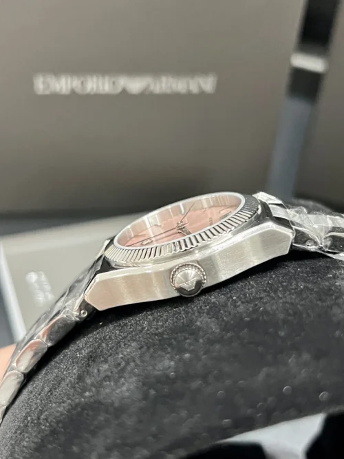 Armani AR11658 Women's Pink Dial Quartz Watch 32mm Stainless Steel Bracelet