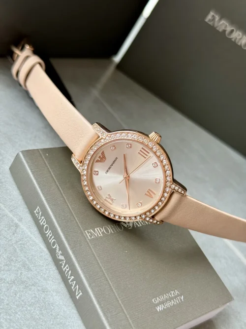 Armani AR11611 Women's Rose Gold-Tone Watch 32mm