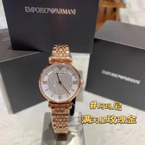 Armani Diamond-Set Watch SKU ARMANI0043