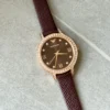 Armani AR11555 Women's Sunray Dial Quartz Watch 32mm Rose Gold-Tone