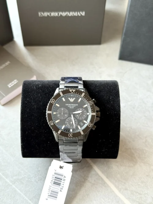 Armani Explorer AR11784 Men's Black Dial Quartz Watch 43.5mm