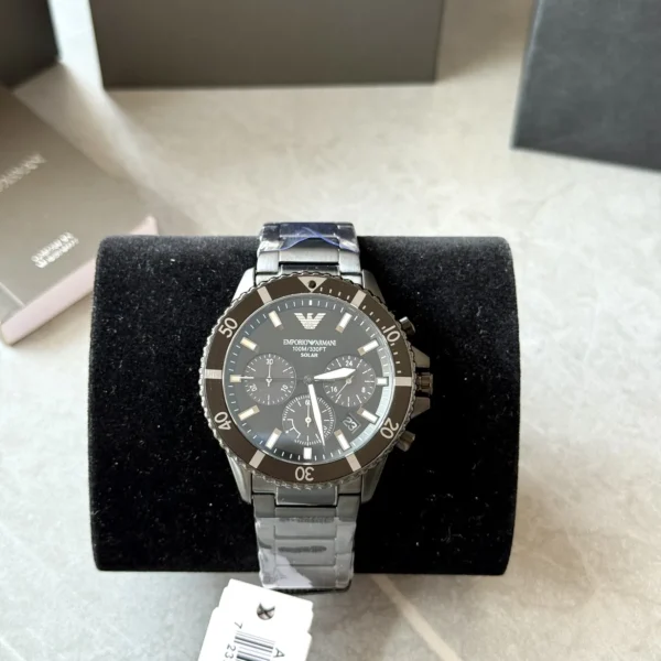 Armani Explorer AR11784 Men's Black Dial Quartz Watch 43.5mm