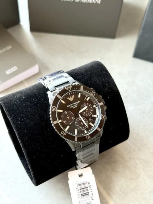 Armani Explorer AR11784 Men's Black Dial Quartz Watch 43.5mm