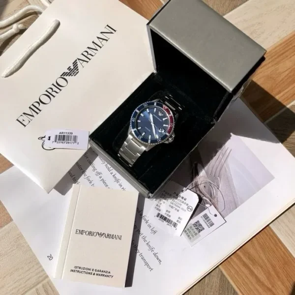 ARMANI0069-01 Armani AR11339 Men's Luminous Dial Quartz Watch SKU ARMANI0069