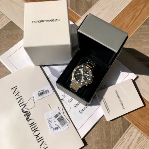 Armani AR11361 Men's Vintage Style Watch