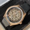 Armani AR60004 Skeleton Automatic Watch 43mm Leather Strap