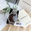 Armani AR0389 Men's Black Dial Quartz Watch 43mm Stainless Steel Bracelet