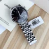 Armani AR0389 Men's Black Dial Quartz Watch 43mm Stainless Steel Bracelet