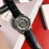 Armani AR1981 Men's Skeleton Automatic Watch 43mm Leather Strap