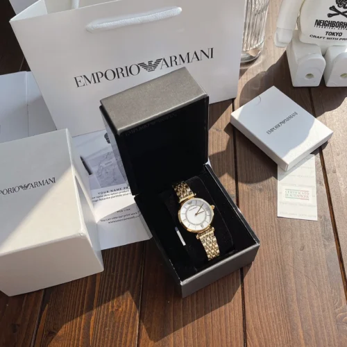 Armani AR1907 Mother-of-Pearl Dial Quartz Watch 32mm