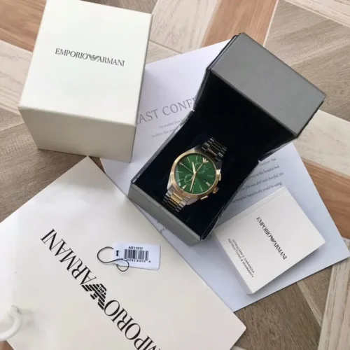 Armani AR11511 Men's Green Dial Quartz Watch SKU ARMANI0123