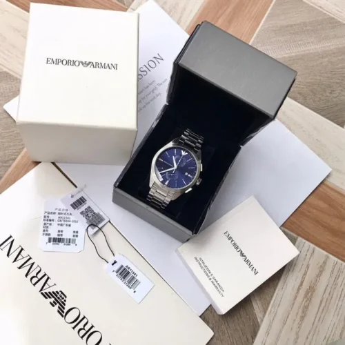 Armani AR11541 Men's Sunray Dial Quartz Watch Luminous Dial SKU ARMANI0125