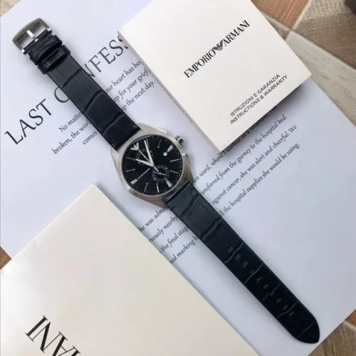 Armani AR11542 Men's Sunray Dial Quartz Watch Luminous Dial SKU ARMANI0127