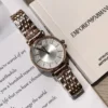 Armani AR11446 Women's Diamond-Set Quartz Watch 32mm Stainless Steel Bracelet