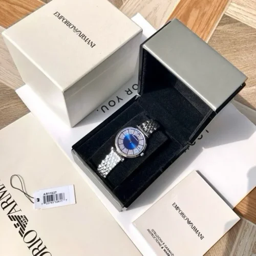 Armani AR11627 Women's Diamond-Set Quartz Watch Stainless Steel Bracelet