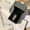 Armani AR11642 Women's Square Case Quartz Watch Stainless Steel Bracelet