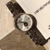 Armani AR60019 Women's Skeleton Automatic Watch Diamond-Set