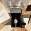Armani AR60022 Women's Skeleton Automatic Watch Diamond-Set