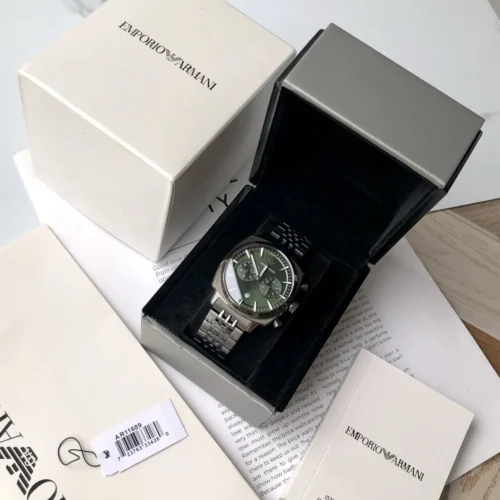 Armani AR11689 Men's Vintage Style Quartz Watch
