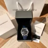 Armani AR60011 Skeleton Automatic Watch 43mm Leather Strap