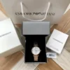 Armani AR11244 Women's Diamond-Set Quartz Watch 32mm Stainless Steel Bracelet