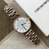 Armani AR11244 Women's Diamond-Set Quartz Watch 32mm Stainless Steel Bracelet