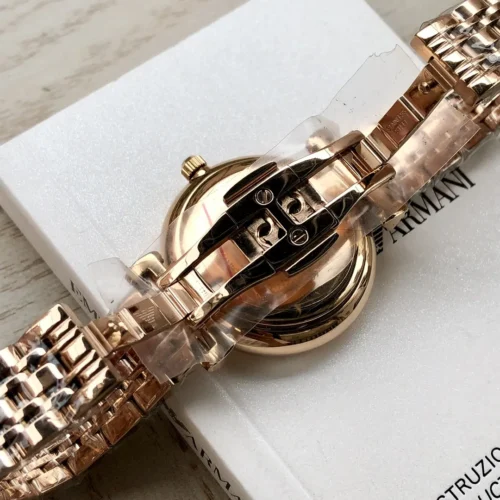 Armani AR11244 Women's Diamond-Set Quartz Watch 32mm Stainless Steel Bracelet