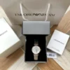 Armani AR1926 Women's Diamond-Set Quartz Watch 32mm Stainless Steel Bracelet