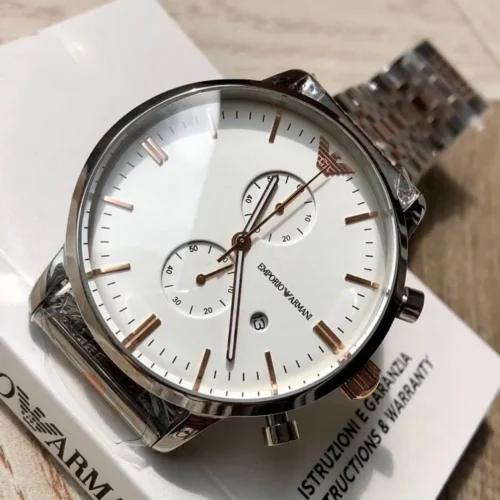 Armani AR0399 Men's Quartz Chronograph Watch 42mm SKU ARMANI0190